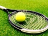 Tennis rocket with ball